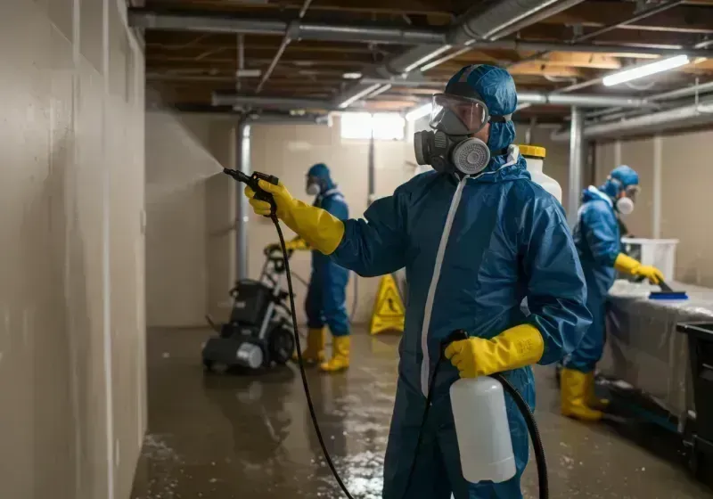 Basement Sanitization and Antimicrobial Treatment process in Paterson, NJ